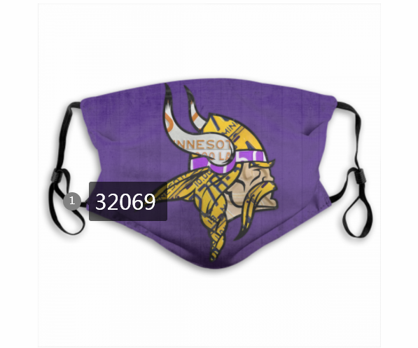 NFL 2020 Minnesota Vikings 101 Dust mask with filter